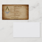 Visitekaartje voor parchingstandaard (Voorkant / Achterkant)