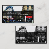Visitekaartje voor parisiaanse fotografie (Voorkant / Achterkant)