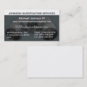 Visitekaartje voor particulier onderzoek (Voorkant / Achterkant)