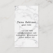 Visitekaartje voor particuliere Bartender Coctails (Achterkant)