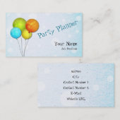 Visitekaartje voor partijplanner (Voorkant / Achterkant)