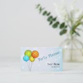 Visitekaartje voor partijplanner (Staand voorkant)