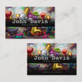 Visitekaartje voor partijplanner (Voorkant / Achterkant)