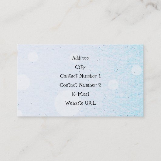 Visitekaartje voor partijplanner (Achterkant)