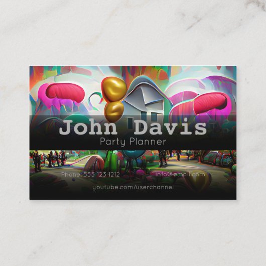 Visitekaartje voor partijplanner (Achterkant)