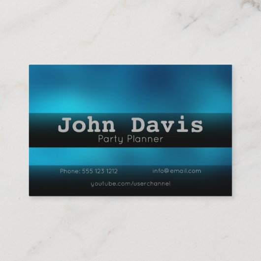 Visitekaartje voor partijplanner (Achterkant)