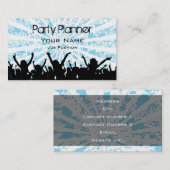 Visitekaartje voor partijplanner (Voorkant / Achterkant)