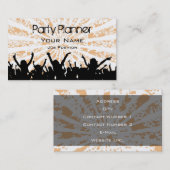 Visitekaartje voor partijplanner (Voorkant / Achterkant)