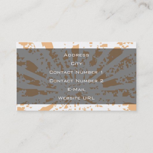 Visitekaartje voor partijplanner (Achterkant)