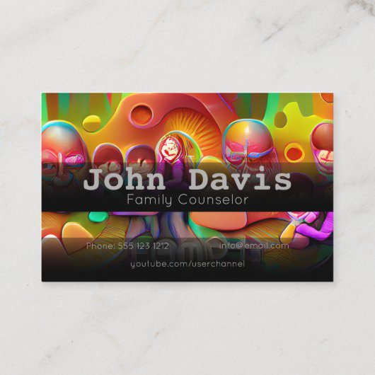 Visitekaartje voor partijplanner (Achterkant)