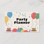 Visitekaartje voor partijplanner (Voorkant)