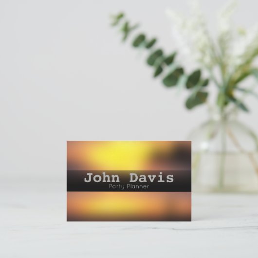 Visitekaartje voor partijplanner (Staand voorkant)