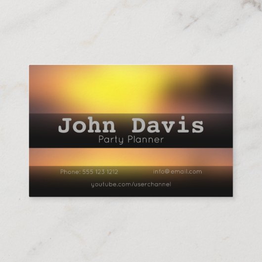 Visitekaartje voor partijplanner (Achterkant)