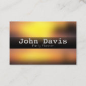 Visitekaartje voor partijplanner (Voorkant)