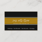 Visitekaartje voor partijplanner - Classy Gold Gli (Achterkant)