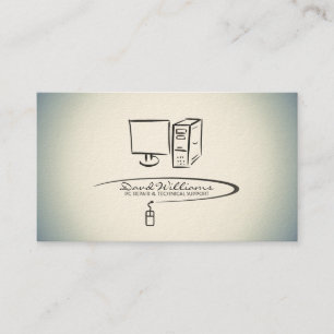 VISITEKAARTJE voor pc-reparatie/technische support