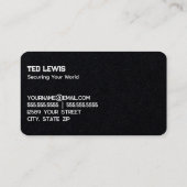 Visitekaartje voor persoonlijke beveiliging (Achterkant)