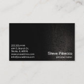 Visitekaartje voor persoonlijke opleiders fitness  (Achterkant)