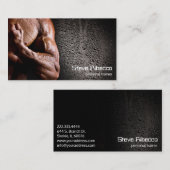 Visitekaartje voor persoonlijke opleiders fitness  (Voorkant / Achterkant)