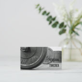 Visitekaartje voor persoonlijke trainers (Staand voorkant)