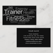 Visitekaartje voor persoonlijke trainers (Voorkant / Achterkant)