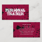 Visitekaartje voor persoonlijke trainers (Voorkant / Achterkant)