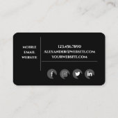 Visitekaartje voor persoonlijke trainers (Achterkant)