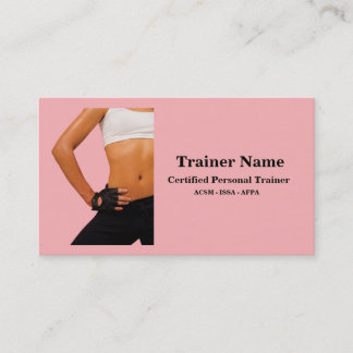 Visitekaartje voor persoonlijke trainers