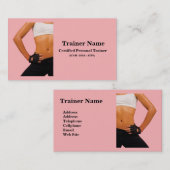 Visitekaartje voor persoonlijke trainers (Voorkant / Achterkant)