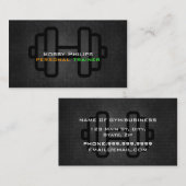 Visitekaartje voor persoonlijke trainers (Voorkant / Achterkant)