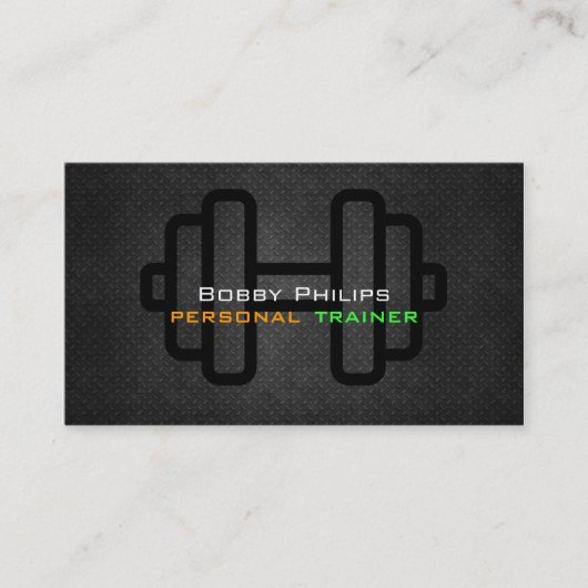 Visitekaartje voor persoonlijke trainers (Voorkant)