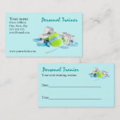 Visitekaartje voor persoonlijke trainers (Voorkant / Achterkant)