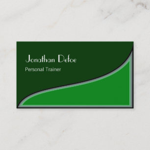 Visitekaartje voor persoonlijke trainers