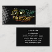 Visitekaartje voor persoonlijke trainers (Voorkant / Achterkant)