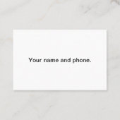 Visitekaartje voor persoonlijke trainers (Achterkant)