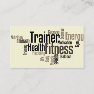 Visitekaartje voor persoonlijke trainers