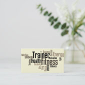 Visitekaartje voor persoonlijke trainers (Staand voorkant)