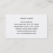 Visitekaartje voor persoonlijke trainers (Achterkant)