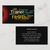 Visitekaartje voor persoonlijke trainers (Voorkant / Achterkant)