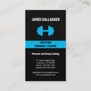 Visitekaartje voor persoonlijke trainers