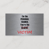 Visitekaartje voor persoonlijke trainers