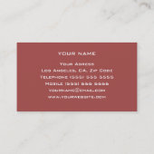 Visitekaartje voor persoonlijke trainers (Achterkant)