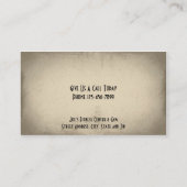 Visitekaartje voor persoonlijke trainers (Achterkant)