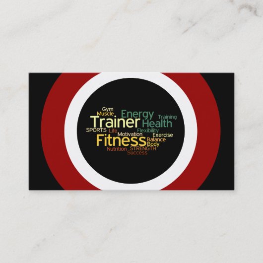 Visitekaartje voor persoonlijke trainers (Voorkant)