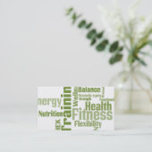 Visitekaartje voor persoonlijke trainers (Staand voorkant)