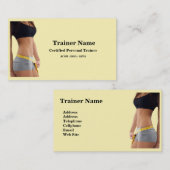 Visitekaartje voor persoonlijke trainers (Voorkant / Achterkant)