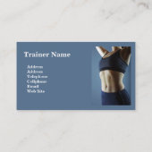 Visitekaartje voor persoonlijke trainers (Achterkant)