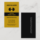 Visitekaartje voor persoonlijke trainers (Voorkant / Achterkant)