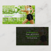 Visitekaartje voor persoonlijke trainers (Voorkant / Achterkant)