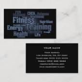 Visitekaartje voor persoonlijke trainers (Voorkant / Achterkant)